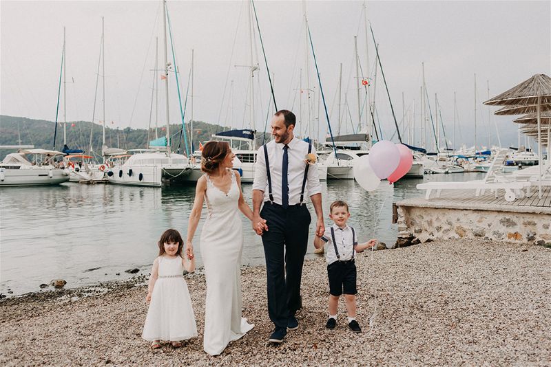 Fethiye Beach Wedding Turkey by EGG Organisation photography by numbeos.com -Ali & Paul's Real Wedding Story Weddings Abroad Guide